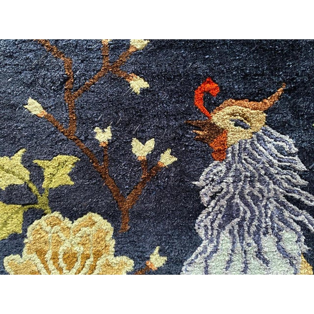 Art Deco Chinese Handmade Silk Bautou Tapestry Rug For Sale - Image 12 of 17