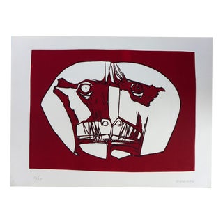 Oswaldo GUAYASAMIN, Mascara, 1973, Engraving For Sale