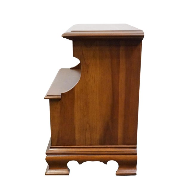 Permacraft / Sanford Solid Cherry Early American Traditional 24" Open Cabinet Nightstand 79-32 For Sale - Image 10 of 13