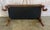 Antique French Louis XV Bench, Hand-Carved Wood & Brown Leather For Sale - Image 4 of 14