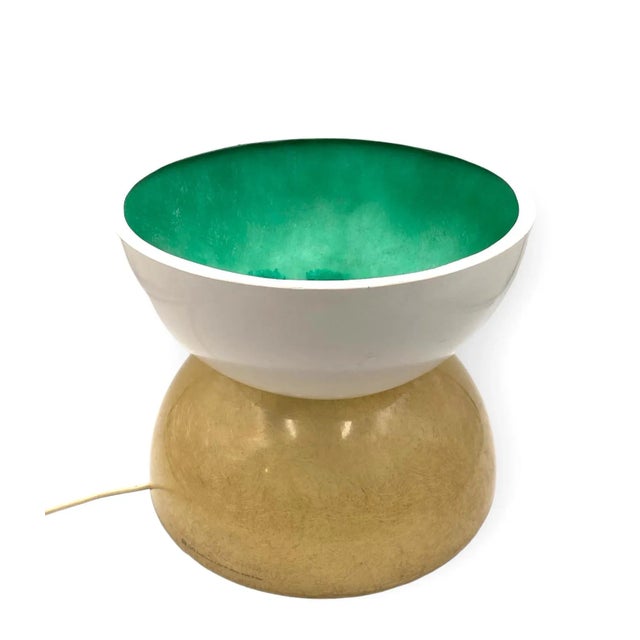 Yellow Planter / Pot Fiberglass Lamp, Luci Milano Italy, 1970s For Sale - Image 8 of 12