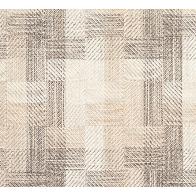 Modern Boro Woven Pillow Cover in Brown, 20x20 Pillow For Sale - Image 3 of 3