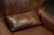 Vintage Wingback Leather Chair With Pillow, Ottoman by Walter E. Smithe For Sale - Image 13 of 18