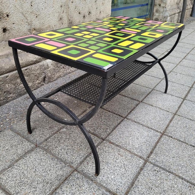 Coffee Table in Vallauris Ceramic from Roger Capron, 1960s For Sale - Image 11 of 18