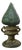 Vintage Cast Iron Boxwood Topiary Tree in Handled Urn Door Stop For Sale