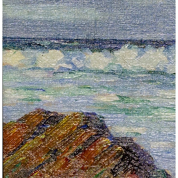 Impressionist Early 20th Century California Impressionist Point Lobos Seascape by Francis S. Dixon (1879–1967) For Sale - Image 3 of 6