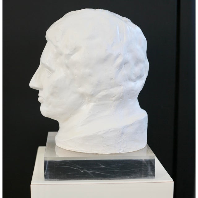 Head Sculpture, 1970s, Plaster For Sale - Image 14 of 18