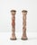 1980's Spiral Marble Steel and Brass Large Candle Holder For Sale - Image 4 of 17