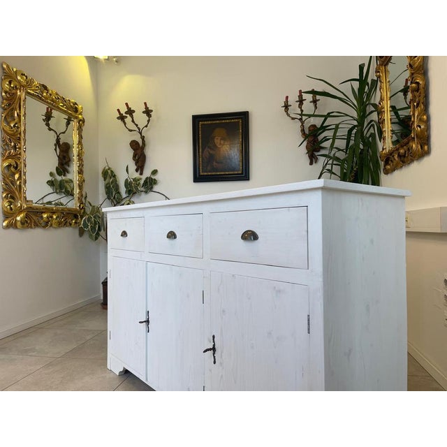 Farmhouse Sideboard in Spruce Wood For Sale - Image 4 of 15