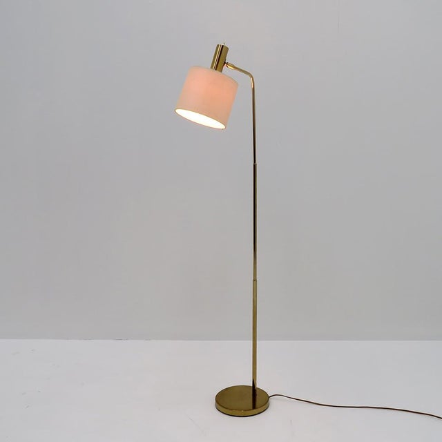 Brass Swedish Brass Floor Lamp “B-03” by Bergboms 1960 For Sale - Image 8 of 10