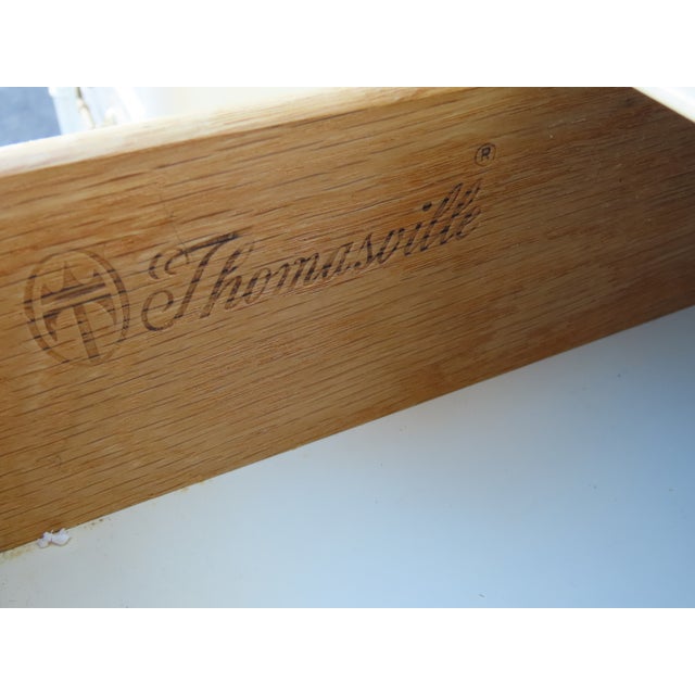 Late 20th Century Thomasville Hollywood Regency Faux Bamboo Nightstands Bedside Tables a Pair 6644 For Sale - Image 5 of 18