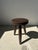 Small Brown Tripod Stool in Upcycled Teak with Flat Top For Sale - Image 9 of 12