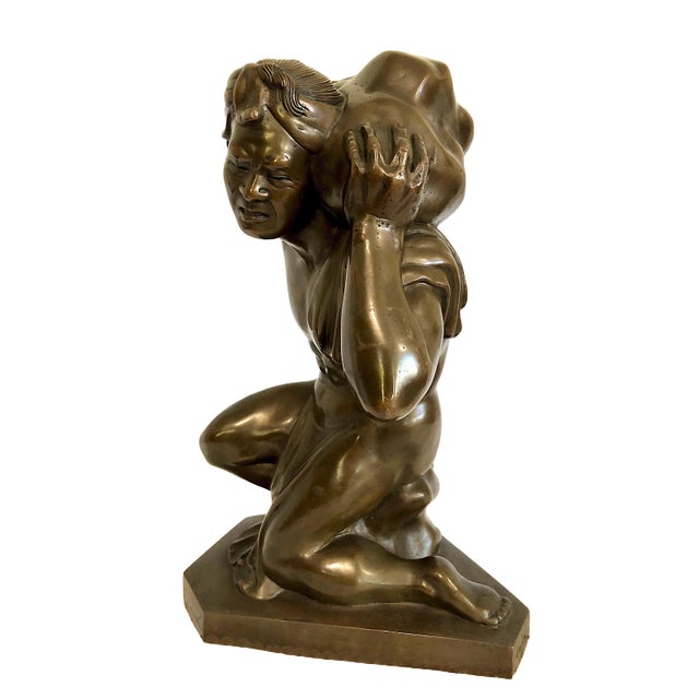 Vietnamese Bronze Sculpture of a Burdened Man, by Gia-Lợi For Sale In San Francisco - Image 6 of 14