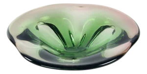 Vintage Art Glass Bowl by Frantisel Zemek for Mstisov Glass Factory, Former Czechoslovakia, 1960s