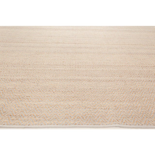 Modern Modern Chevron Pattern in Gold and Gray Flat-Weave Rug by Doris Leslie Blau For Sale - Image 3 of 5