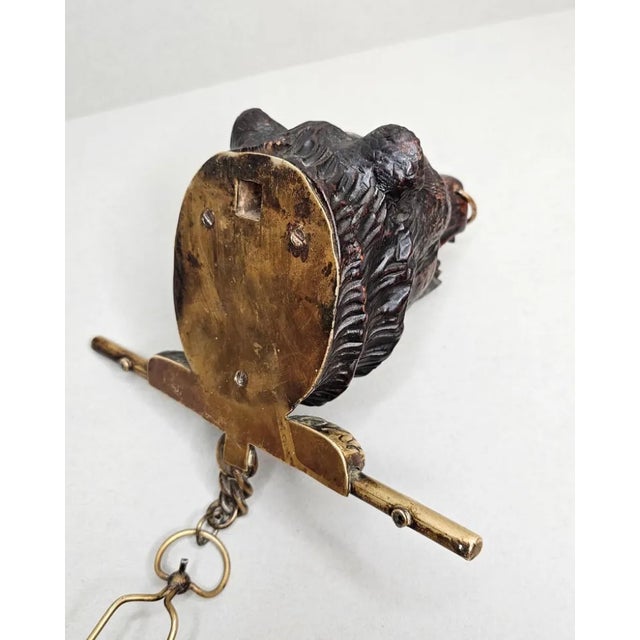 Rustic Antique Black Forest Carved Bear Wall-Mounted Hanger For Sale - Image 12 of 12