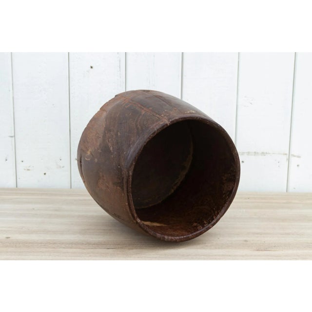 Wood Okali Vintage Textured Naga Rice Bowl For Sale - Image 7 of 10