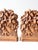 Vintage Syroco Style Acorn Bookends Pair For Sale - Image 9 of 10