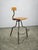 Industrial Height-Adjustable Swivel Workshop Chair, Former Czechoslovakia, 1940s For Sale - Image 15 of 16