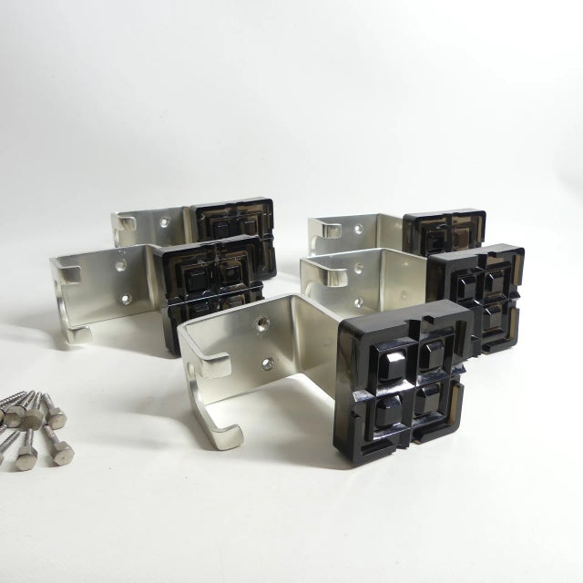 Space Age Coat Hooks, 1970s, Set of 5 For Sale - Image 3 of 12