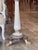 Pair Neoclassical Painted and Gilt Pedestals For Sale - Image 4 of 11