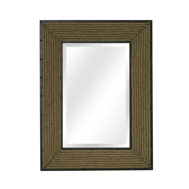 Newport Rope Framed Rectangle Coastal Wall Mirror Chairish
