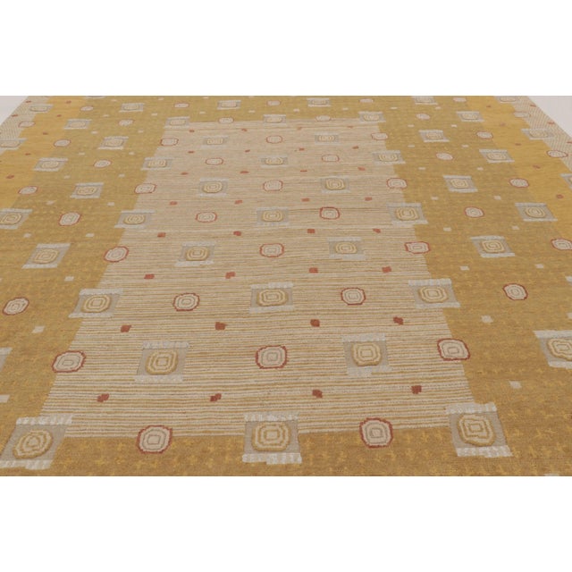 Gold Rug & Kilim's Oversized Scandinavian Style Rug With High-Low Design For Sale - Image 8 of 11