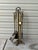 Neoclassical 20th Century Brass Neoclassical Standing Fireplace Tool Set For Sale - Image 3 of 5