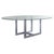 Glass Sarpi Dining Table with Brushed Metal Base from Carlo Scarpa, Italy For Sale - Image 6 of 6