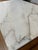 Custom-Made White Marble Coffee Table With Brass Base For Sale In San Francisco - Image 6 of 6