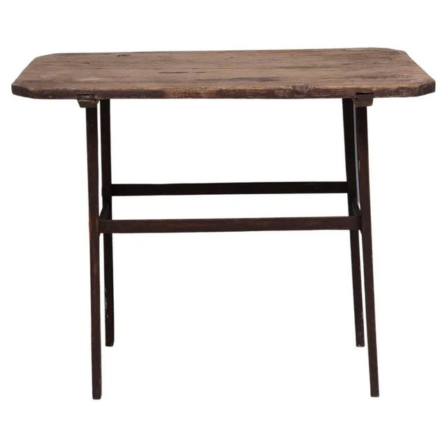 19th Century Swedish Folk Art Pine Side Table For Sale - Image 11 of 11