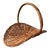 Vintage French Flower Gathering Wicker Basket For Sale