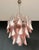Italian Vintage Pink Murano Glass Lattimo Rondini Chandelier, 1990s For Sale - Image 13 of 17