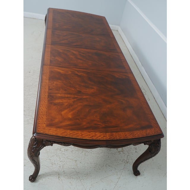 Maitland Smith Mahogany Louis XVI Inlaid Dining Table For Sale - Image 12 of 18