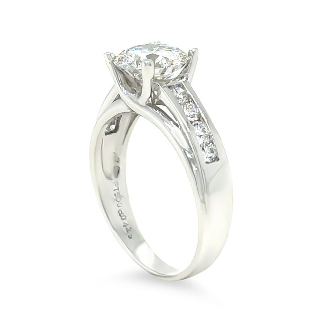 Dcla Platinum Diamond Engagement Ring 2.60ct 6.8g, Size 8.5 For Sale - Image 6 of 9
