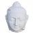 Pure White Marble Buddha Head For Sale