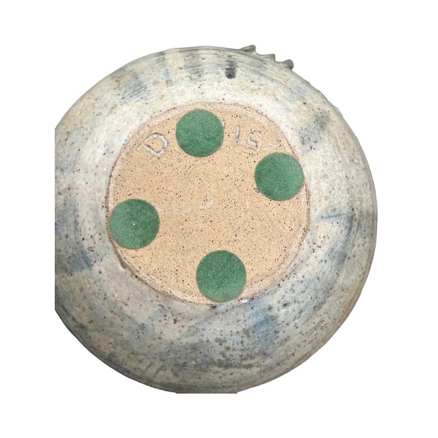 Vintage Pottery Vase Vessel Art For Sale - Image 4 of 6