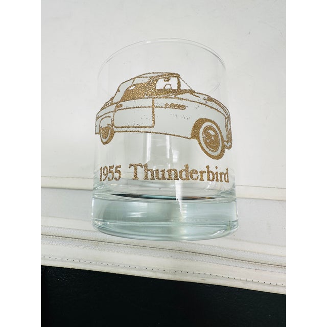 Gold 1960s Mid-Century Dusseau Collection 22k Gold Classic Car Rocks Glasses - Set of 6 For Sale - Image 8 of 13