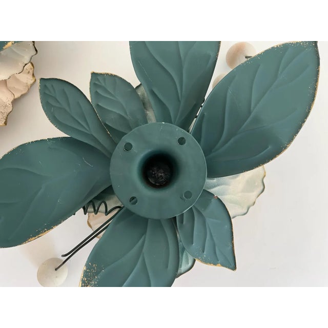 Pair Tole Magnolias For Sale - Image 12 of 12