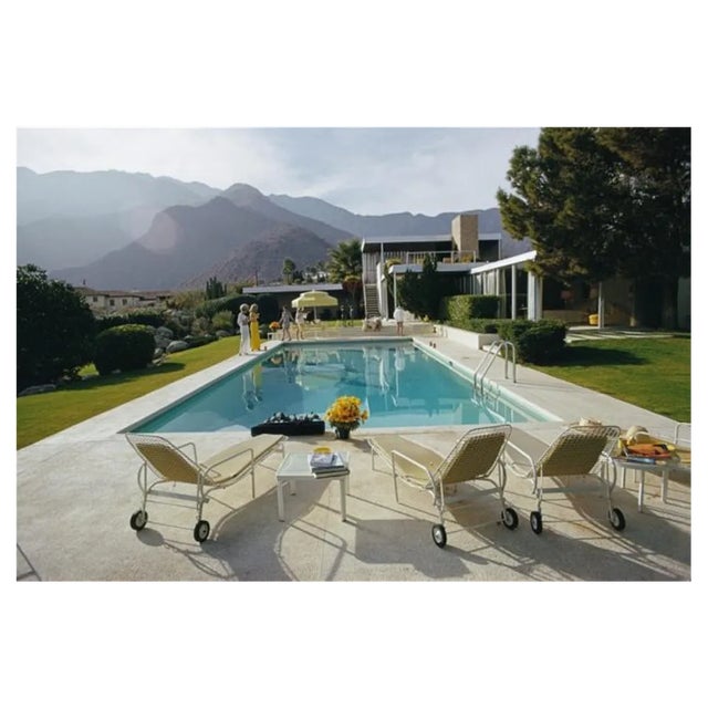 Slim Aarons, Poolside Loungers, Estate Stamped Photographic Print, 1970 / 2020s For Sale