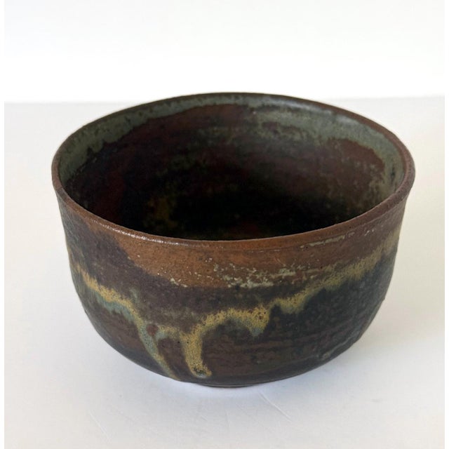 Fine Ceramic Tea Bowl with Brilliant Glaze by Toshiko Takaezu For Sale - Image 12 of 13