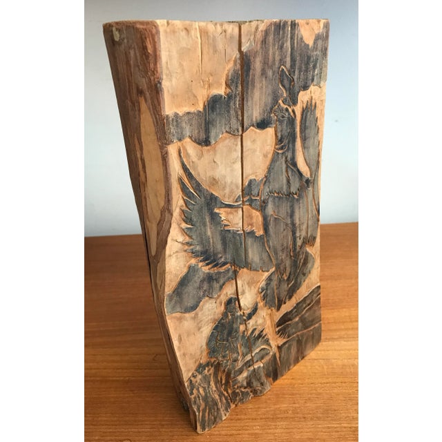 For an vintage eclectic look in your eclectic pad, you'll find this hand carved woodblock adds just the right je ne sais...