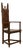 High Medieval Carved Wooden Armchair, France, 1900 For Sale