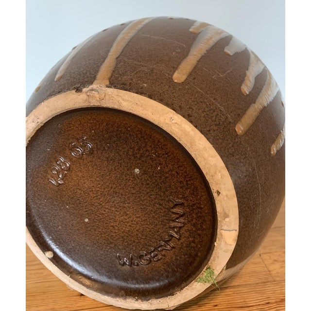 Mid-Century Modern Large West-German Jug Vase in Ceramic, 1980s For Sale - Image 3 of 8