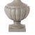 Flamed shaped ceramic table lamp with shade. The body of the lamp has a particular refined and slander silhouette giving...