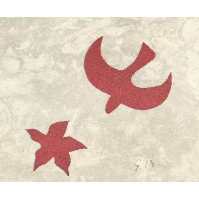 Abstract 1974 Georges Braque Collotype "Birds in Flight" For Sale - Image 3 of 5