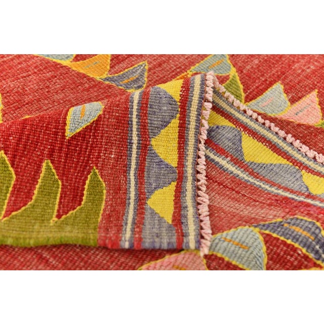Vintage Wool Kilim Rug For Sale - Image 12 of 14