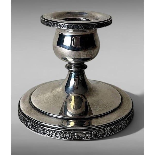Art Deco Pair American Silver Plate “Dutchardt” Candlesticks by Bernard Rice For Sale - Image 10 of 18