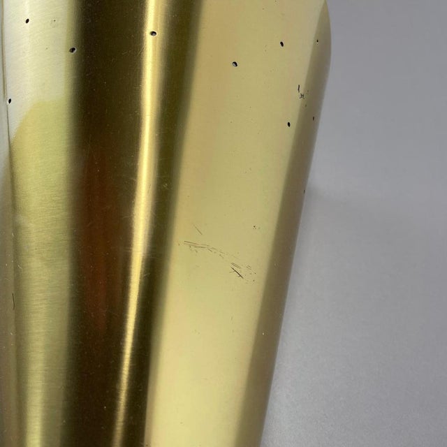 Brass Hole Pattern Theatre Wall Light in the style of Stilnovo, Italy, 1950s For Sale - Image 10 of 17