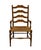 ETHAN ALLEN Country Craftsman Collection Solid Maple Early American Ladderback Dining Arm Chair w. Rush Seat 19-6301A...